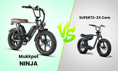 Mukkpet NINJA vs SUPER73-ZX Core: The Moped-Style E-Bike Showdown