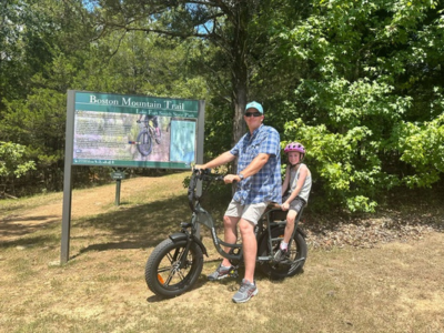 Discovering Lake Fort Smith State Park with the Mukkpet Breeze E-Bike: The Hopwood Family Adventure