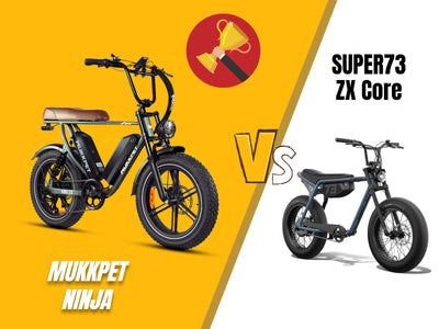 Mukkpet NINJA vs SUPER73-ZX Core: The Moped-Style E-Bike Showdown