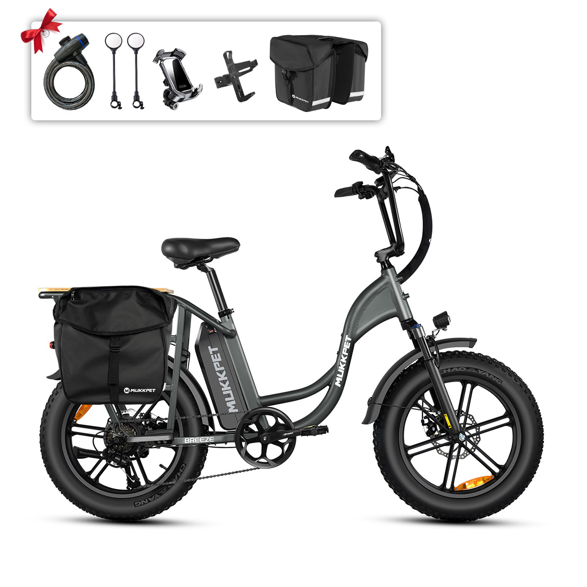 Mukkpet Breeze Dual-Battery Cargo eBike