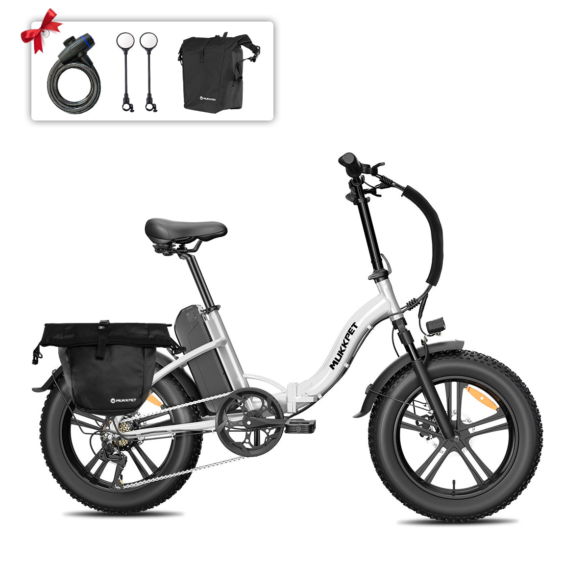 Mukkpet GL Foldable Fat Tire E-bike