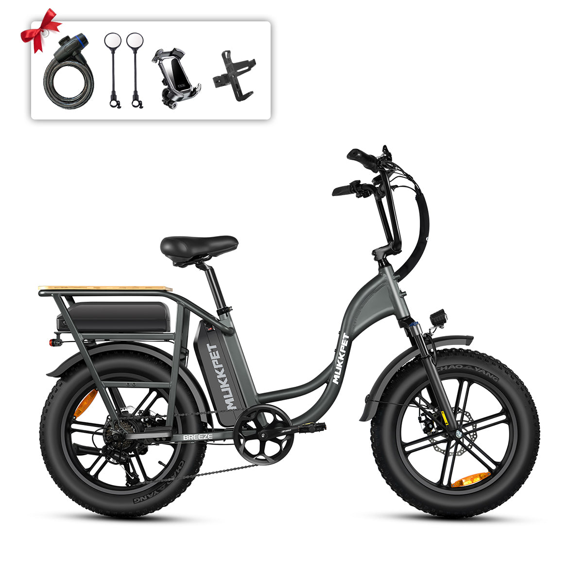 Mukkpet Breeze Dual-Battery Cargo eBike