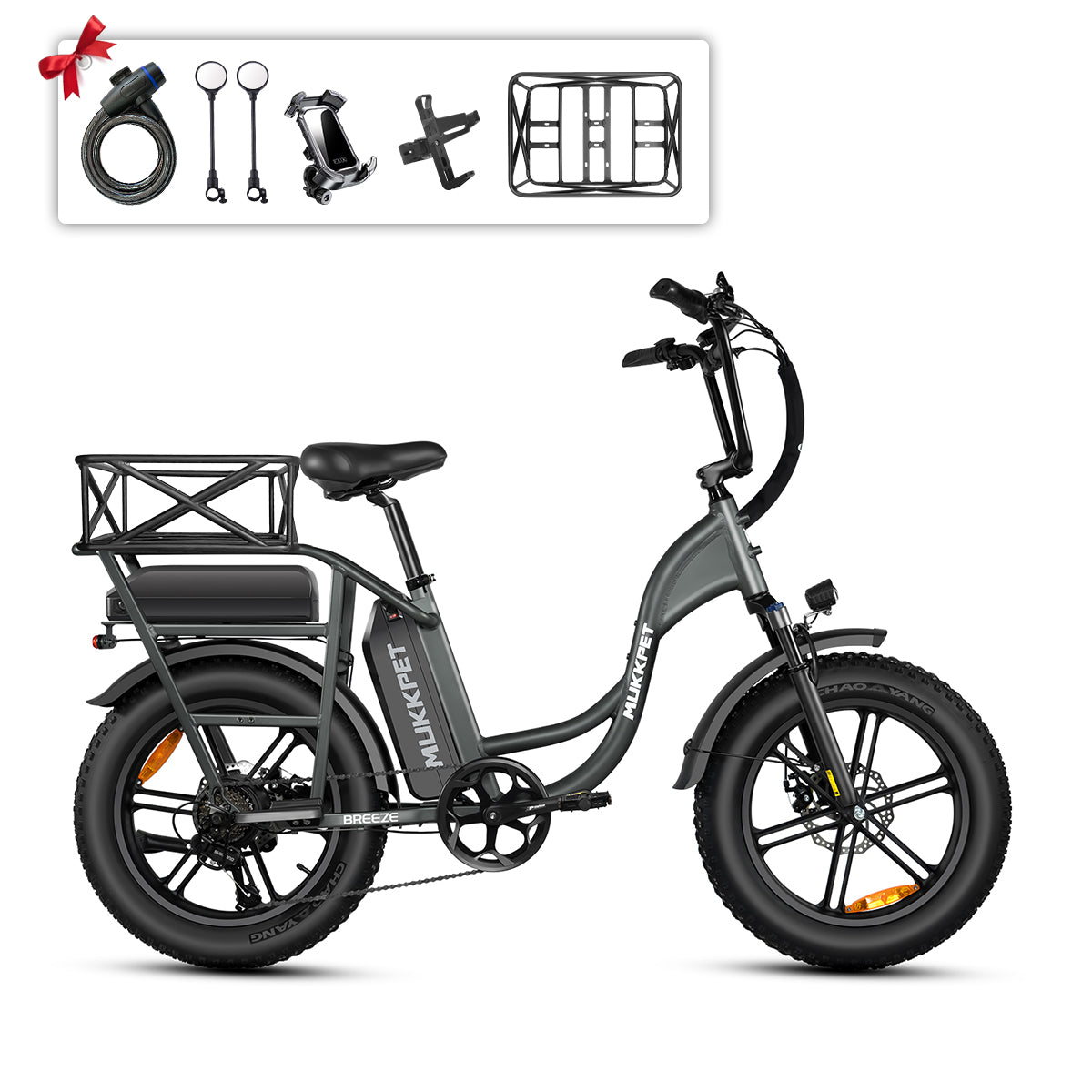 Mukkpet Breeze Dual-Battery Cargo eBike